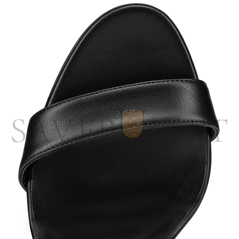 CHRISTIAN LOUBOUTIN LOUBIGIRL 85 MM STRAPPY SANDALS-NAPPA LEATHER-BLACK-WOMEN 1240025B439