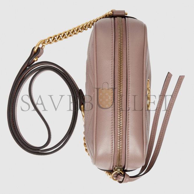 GUCCI GG MARMONT MATELASSÉ MINI BAG ‎448065 （18*12*6cm）