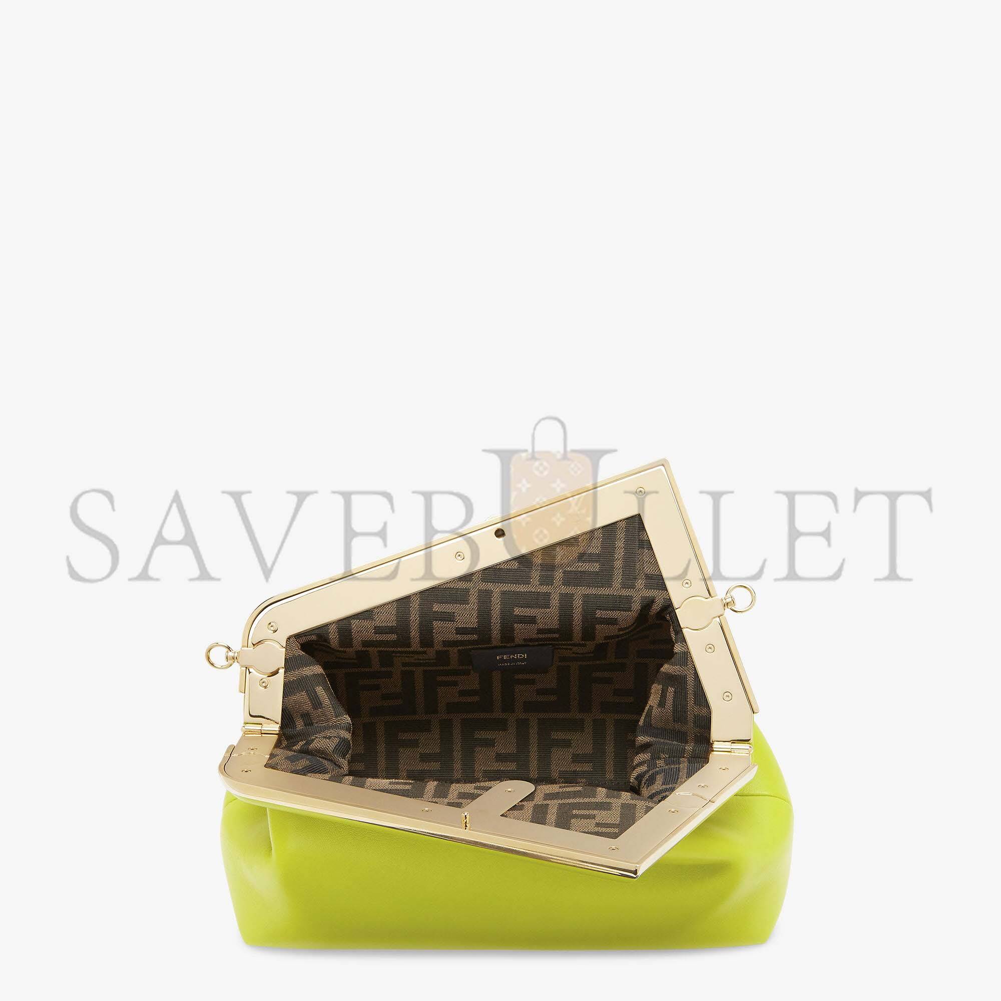 FENDI FIRST MIDI - ACID GREEN LEATHER BAG8BP137ABVEF1JCP (30*20*14cm)