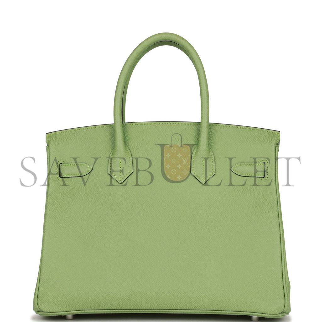 HERMES BIRKIN 30 VERT CRIQUET EPSOM PALLADIUM HARDWARE (30cm)