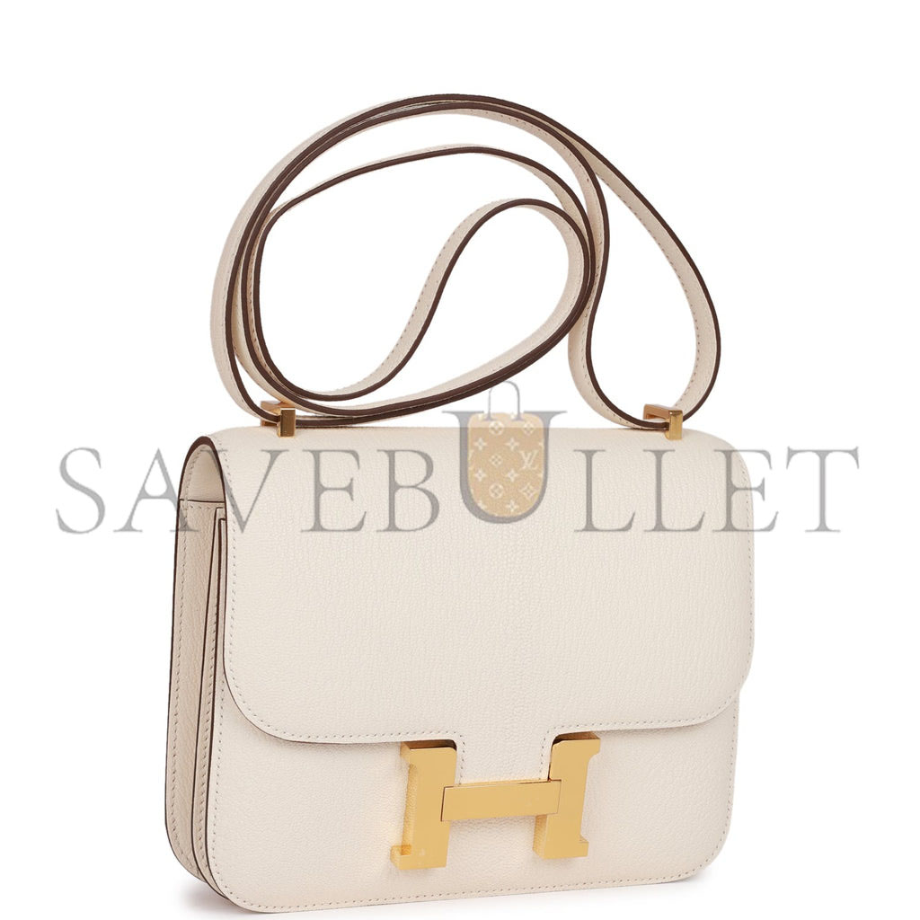 HERMES CONSTANCE 18 NATA CHEVRE MYSORE GOLD HARDWARE 39871437865054 (18cm)