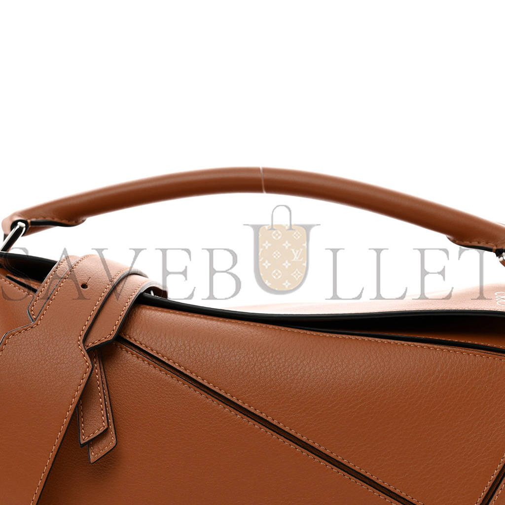 LOEWE CALFSKIN MEDIUM PUZZLE BAG TAN (29*19.5*14cm)