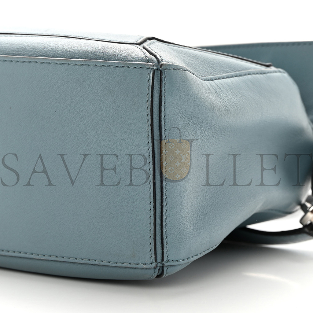 LOEWE CALFSKIN SMALL PUZZLE BAG STONE BLUE (24*16.5*10.5cm)